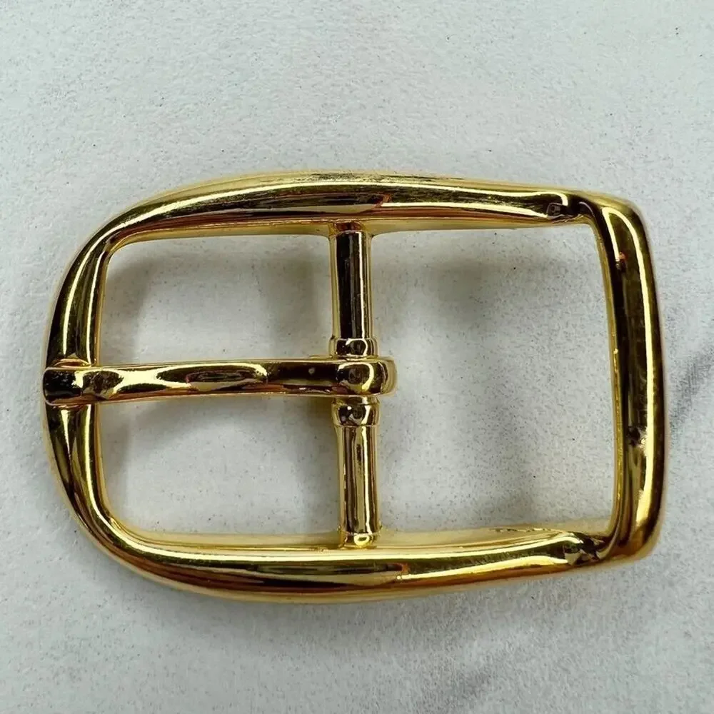 Vintage Gold Tone Simple Basic Belt Buckle for up to 1 Inch Belt